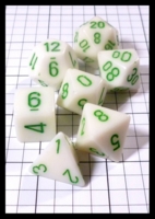 Dice : Dice - Dice Sets - Chessex Cream with Green - Ebay Dec 2013